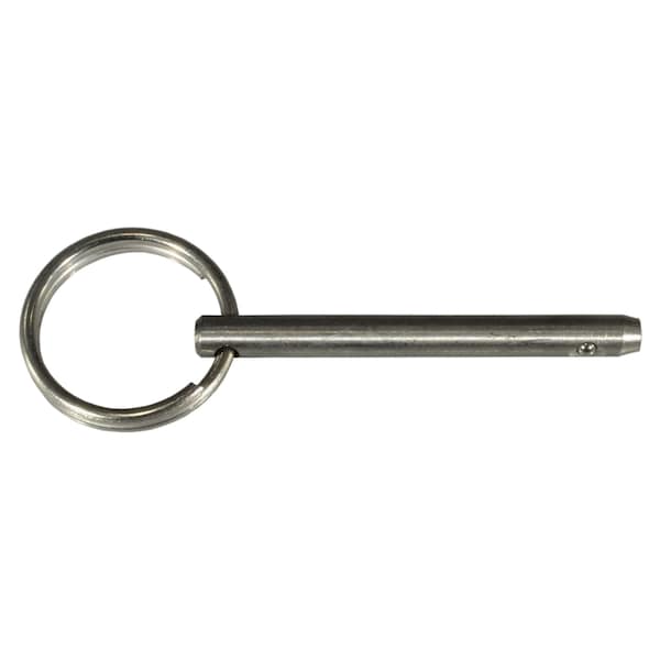 Midwest Fastener Cotterless Hitch Pin, 3/16 in Dia, 1-1/2 in Usable Lg, 18-8 Stainless Steel, 5 PK 930041 - main